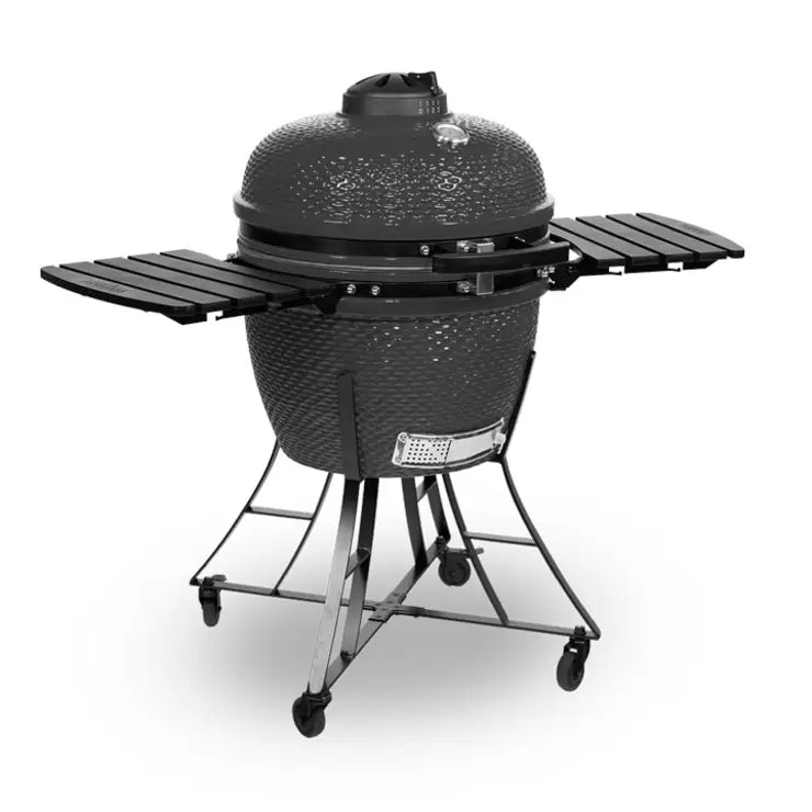 Louisiana Grills 24" (60 cm) Ceramic Kamado Charcoal Barbecue in Grey + Cover