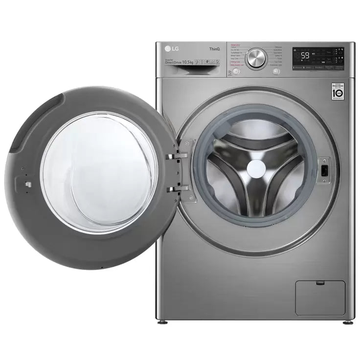 LG F4V710STSA, 10.5kg, 1400rpm, Washing Machine, B Rated in Graphite