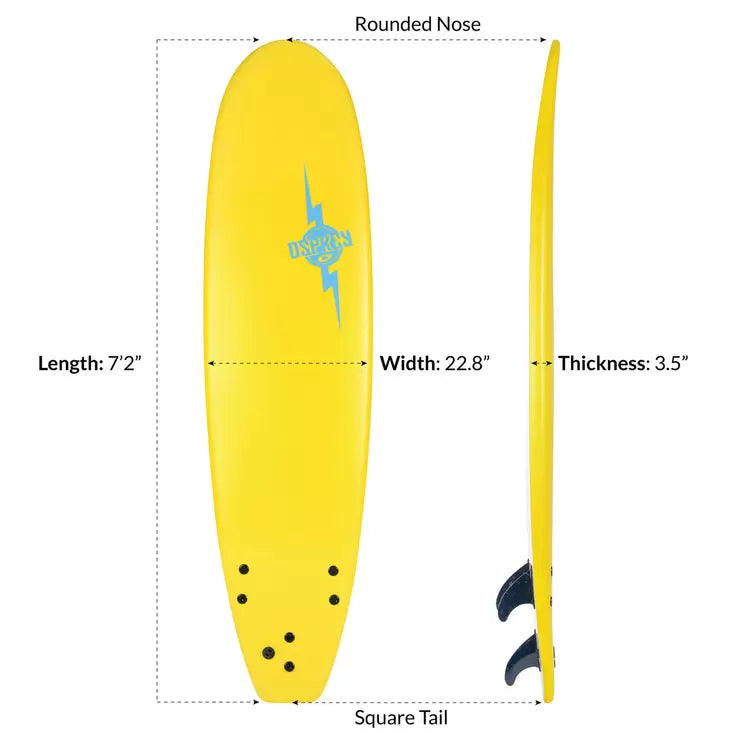 Osprey 7ft. 2" (218 cm) Bolt Foam Surfboard