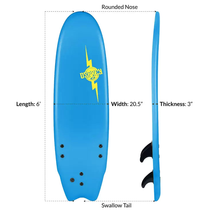 Osprey 6ft (182 cm) Bolt Foam Surfboard