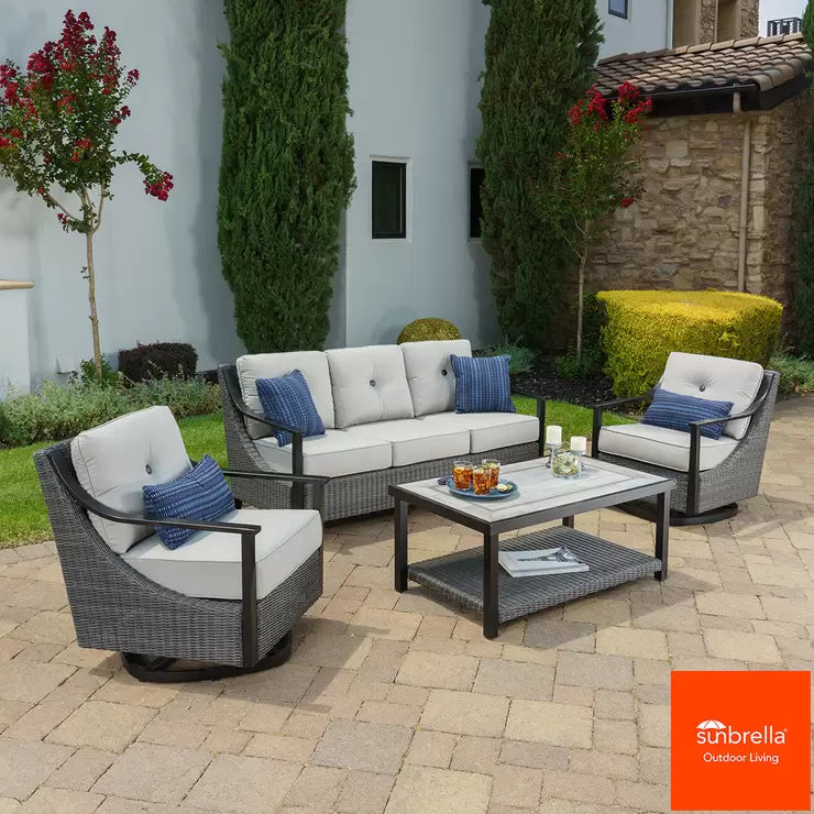 SunVilla Catalina 4 Piece Deep Seating Patio Set
