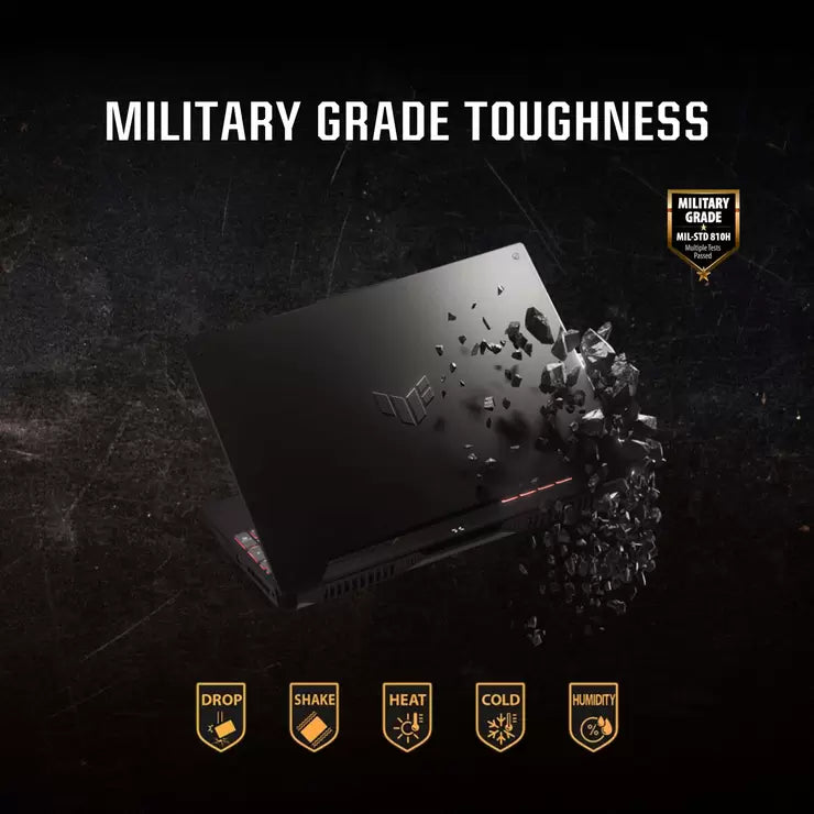 ASUS TUF, AMD Ryzen 7, 16GB RAM, 512GB SSD, NVIDIA GeForce RTX 3050 Ti, 15.6 Inch Gaming Laptop, FA507RE-HN006W
