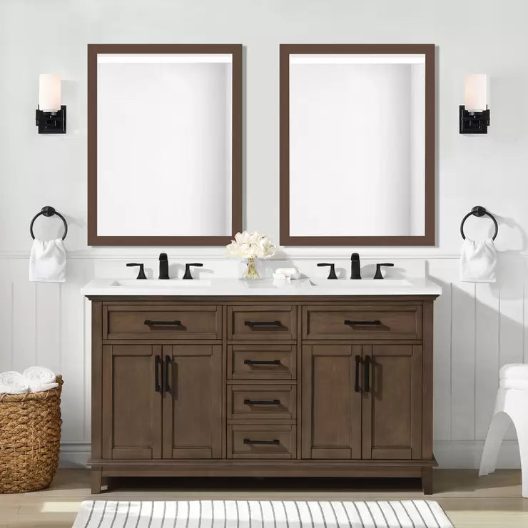 Ove Decors Dylan 152cm Freestanding Vanity in Almond Signature