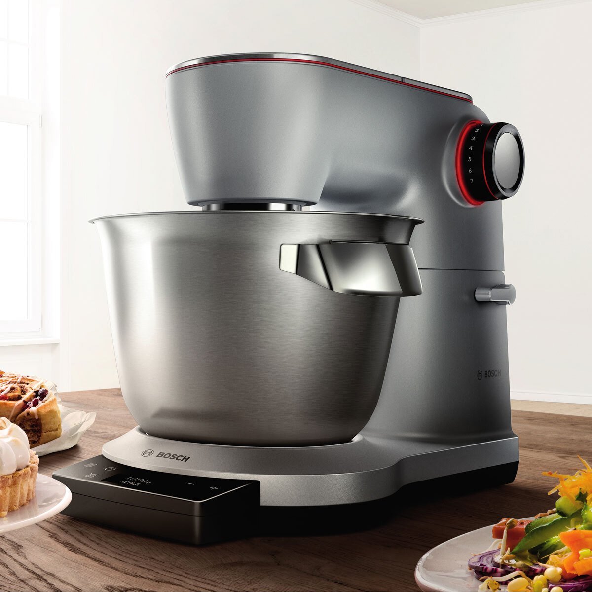Bosch OptiMUM 1500W Kitchen Stand Mixer in Stainless Steel, MUM9GX5S21 - Signature Retail Stores