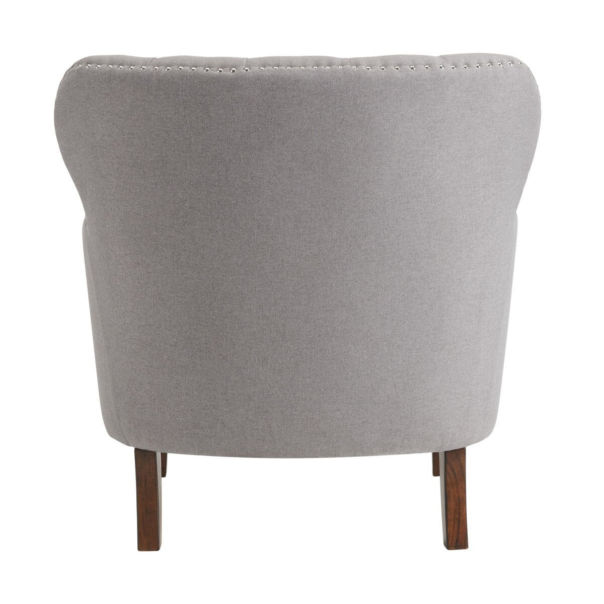 Brittany Grey Fabric Accent Chair with Ottoman - Signature Retail Stores
