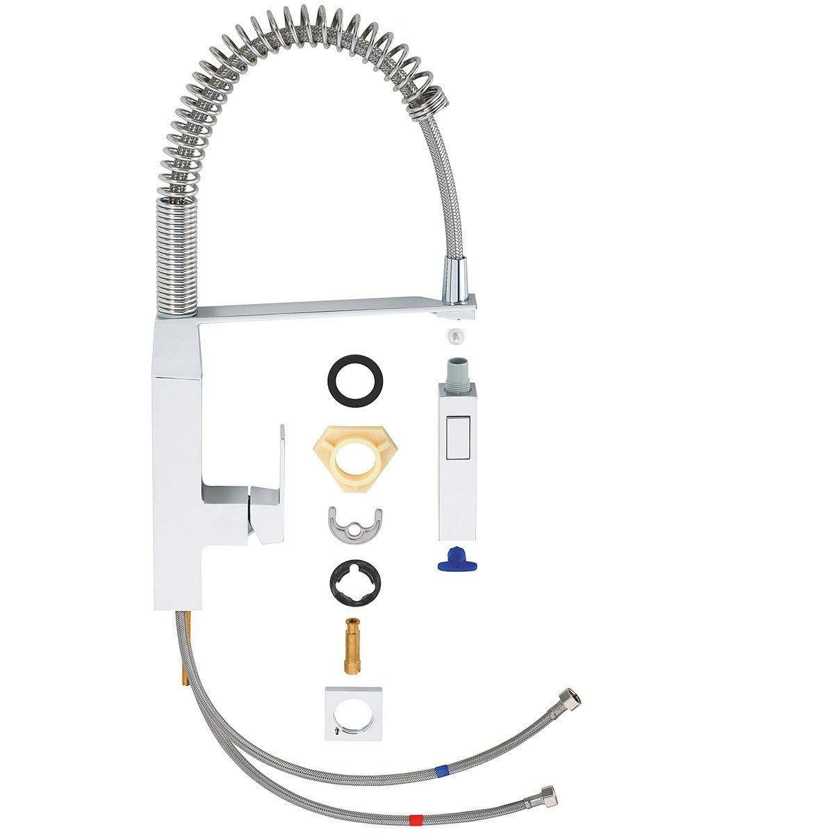 GROHE Eurocube Single-Lever Spring Mixer Tap in Chrome - Model 31395000 - Signature Retail Stores