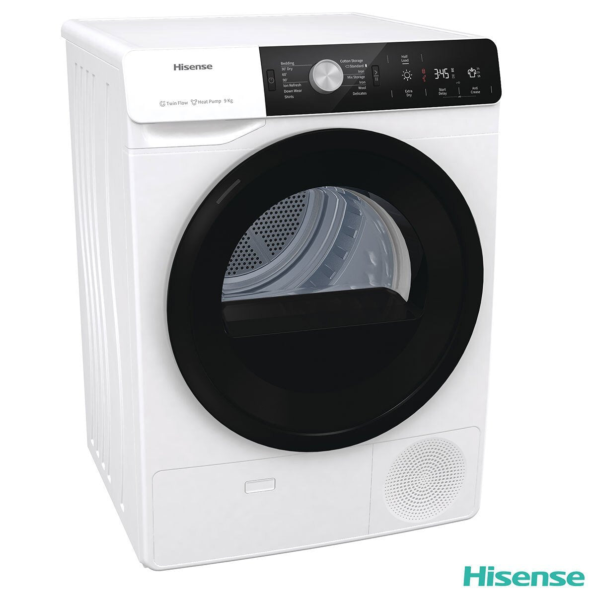Hisense DHGA901NL, 9kg Heat Pump Tumble Dryer A++ Rating in White - Signature Retail Stores