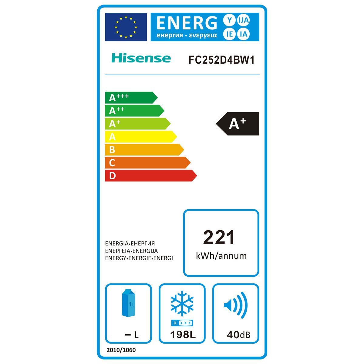 Hisense FC252D4BW1, 198L, Chest Freezer, A+ Rated in White - Signature Retail Stores