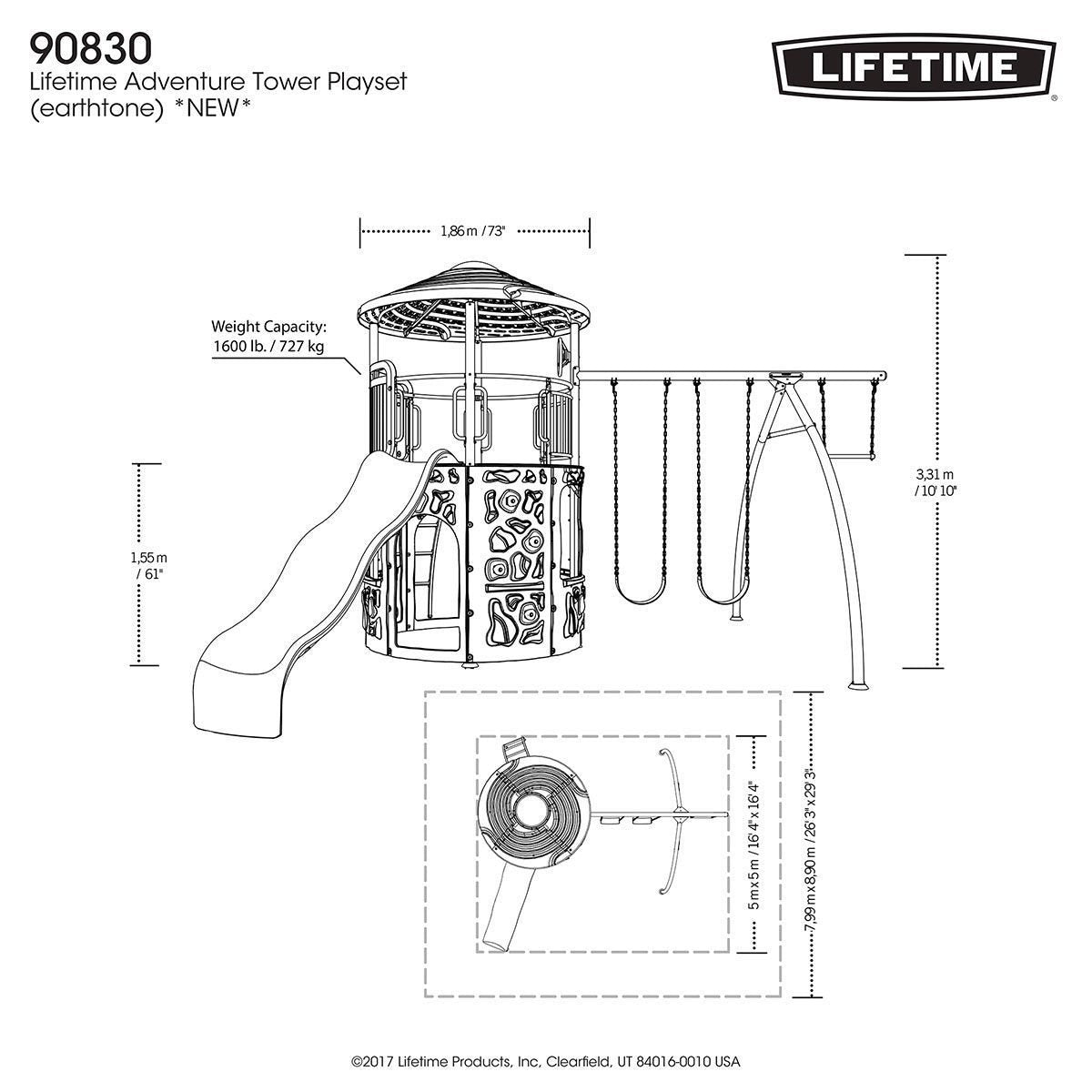 Lifetime Adventure Tower Playset (3-12 Years) - Signature Retail Stores