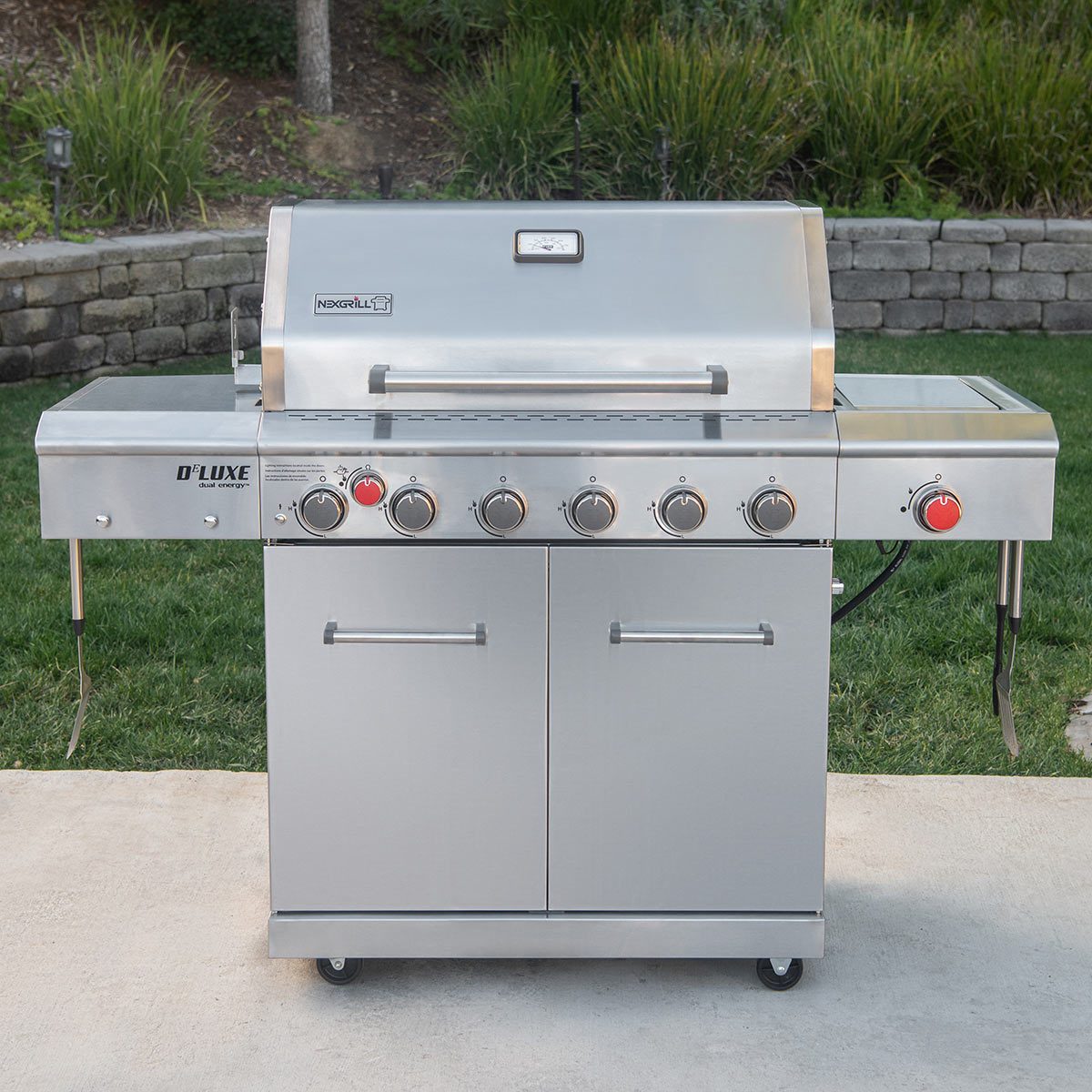 Nexgrill 7 Burner Stainless Steel Gas Barbecue + Side Burner + Rotisserie Kit + Cover - Signature Retail Stores