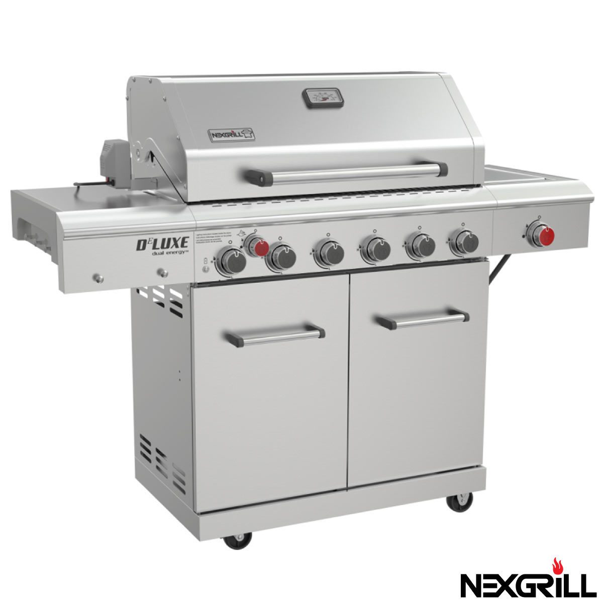 Nexgrill 7 Burner Stainless Steel Gas Barbecue + Side Burner + Rotisserie Kit + Cover - Signature Retail Stores