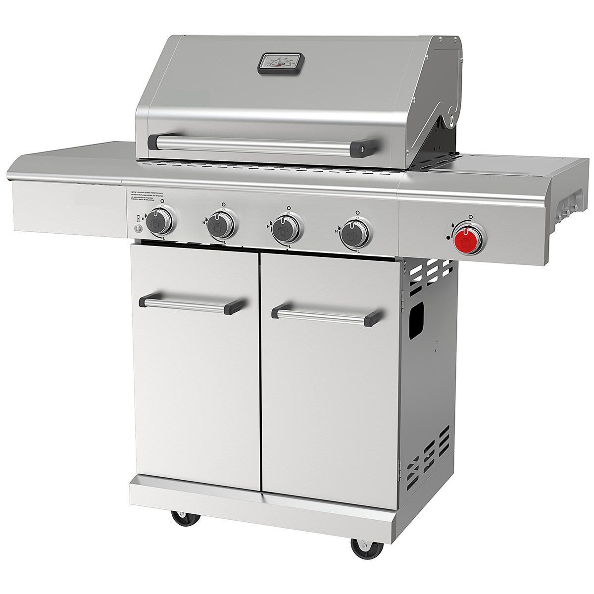 Nexgrill Deluxe 4 Burner Stainless Steel Gas Barbecue + Side Burner + Cover - Signature Retail Stores