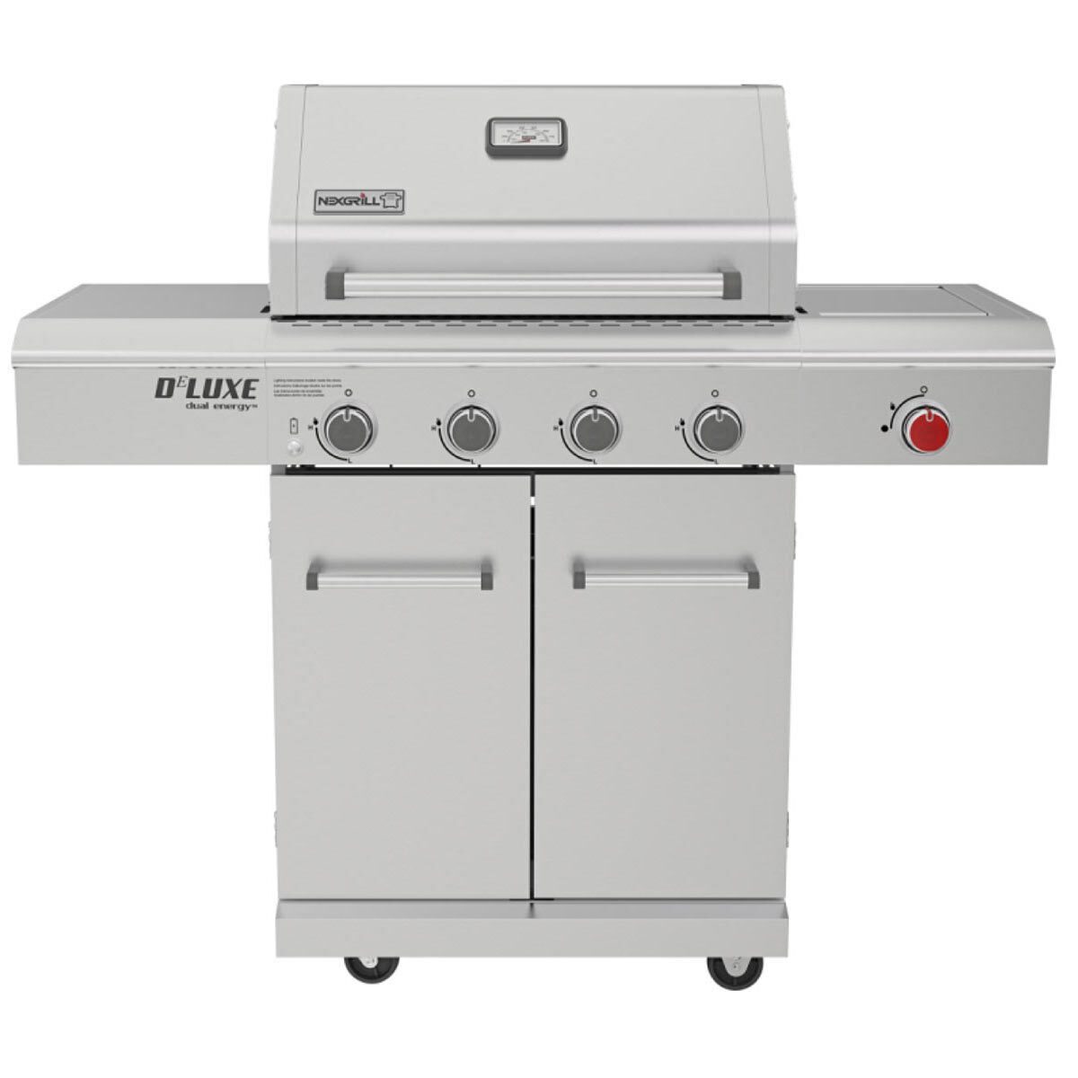 Nexgrill Deluxe 4 Burner Stainless Steel Gas Barbecue + Side Burner + Cover - Signature Retail Stores