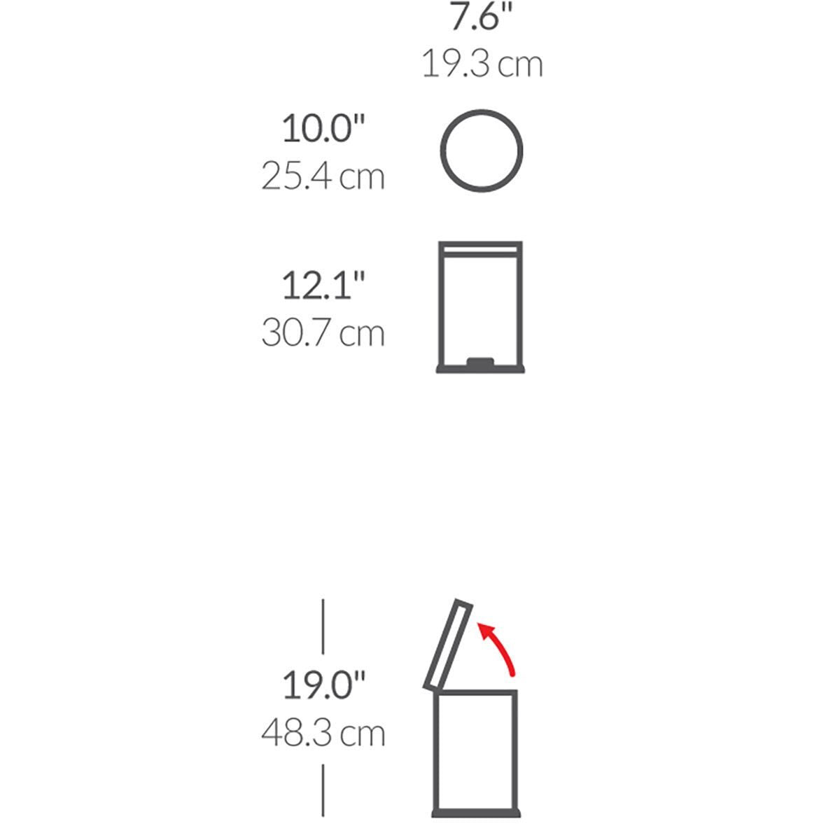 simplehuman 55L Pedal Bin & 4.5L Pedal Bin - Signature Retail Stores