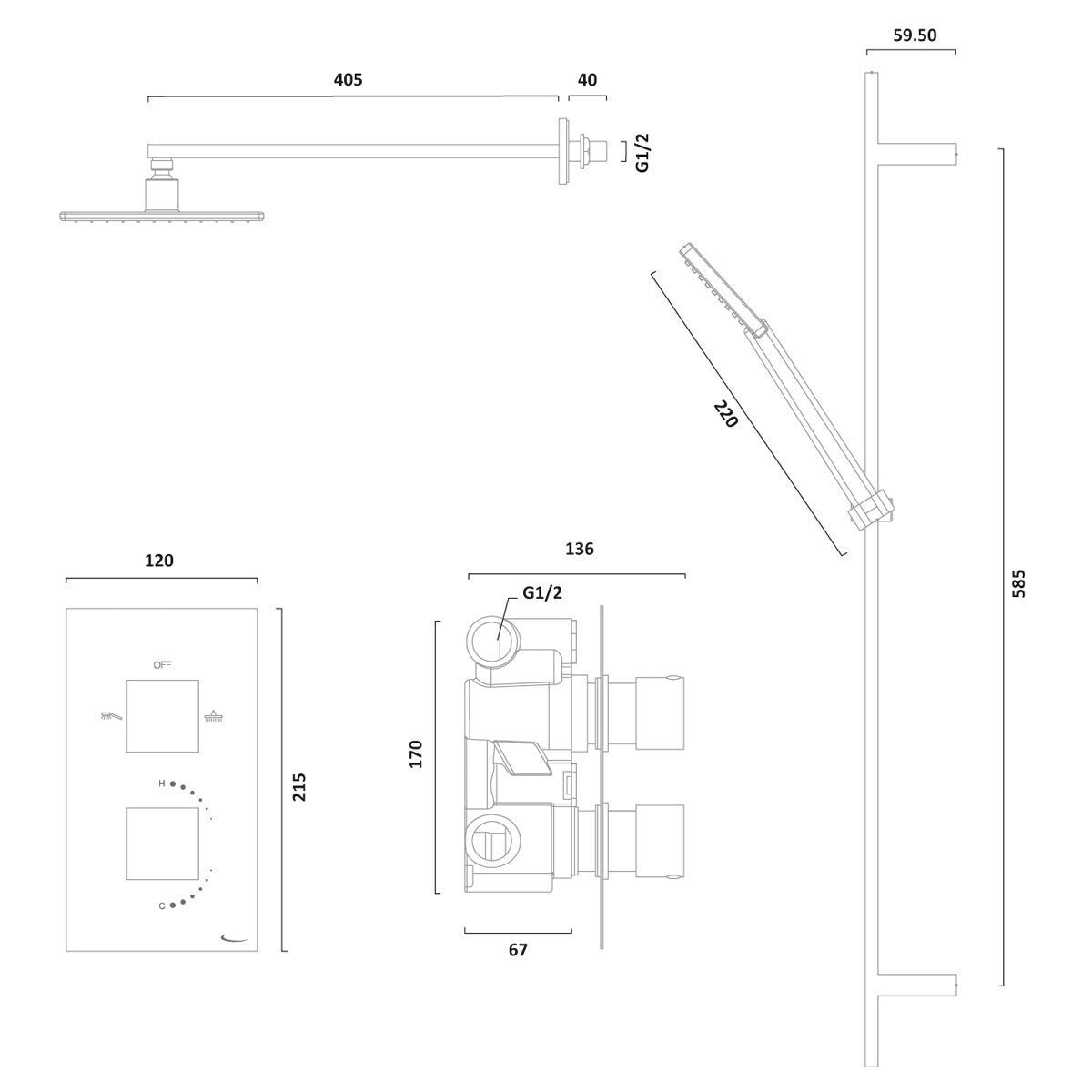 Tavistock Nomad Concealed Two Function Shower - Signature Retail Stores