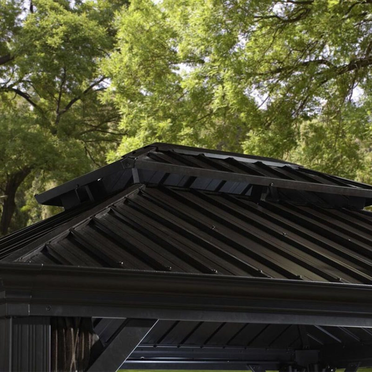 The Sojag Messina 12ft x 16ft (3.65 x 4.87m) Sun Shelter with Galvanised Steel Roof - Signature Retail Stores
