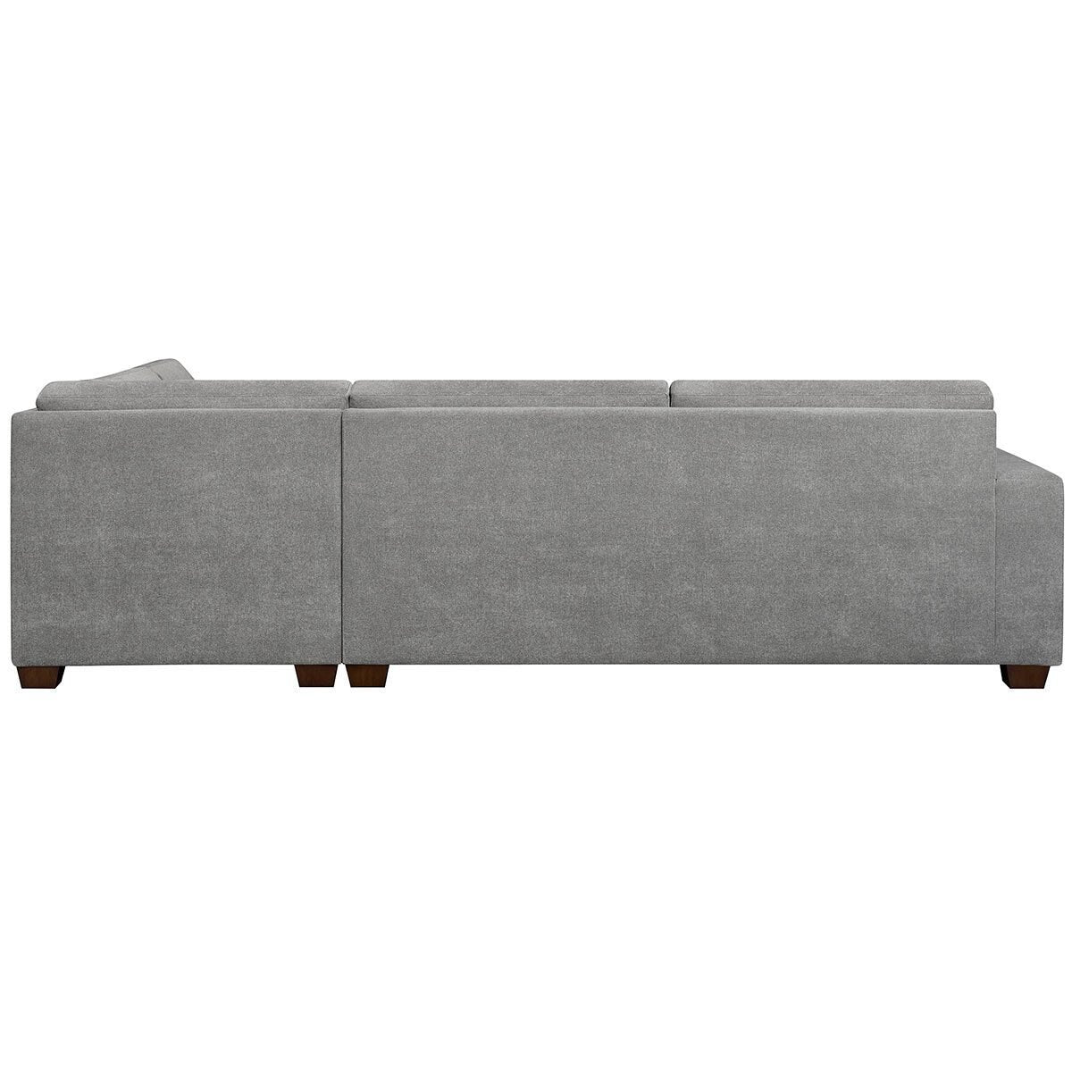 Thomasville Miles Grey Fabric Corner Sofa with Storage Ottoman - Signature Retail Stores