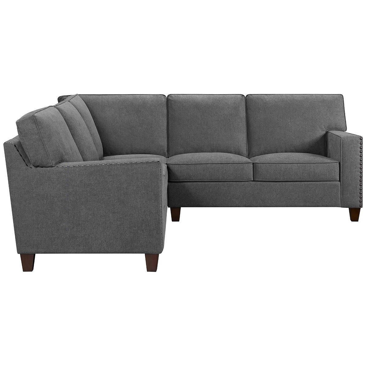 True Innovations Ellen Dark Grey Fabric Corner Sofa - Signature Retail Stores