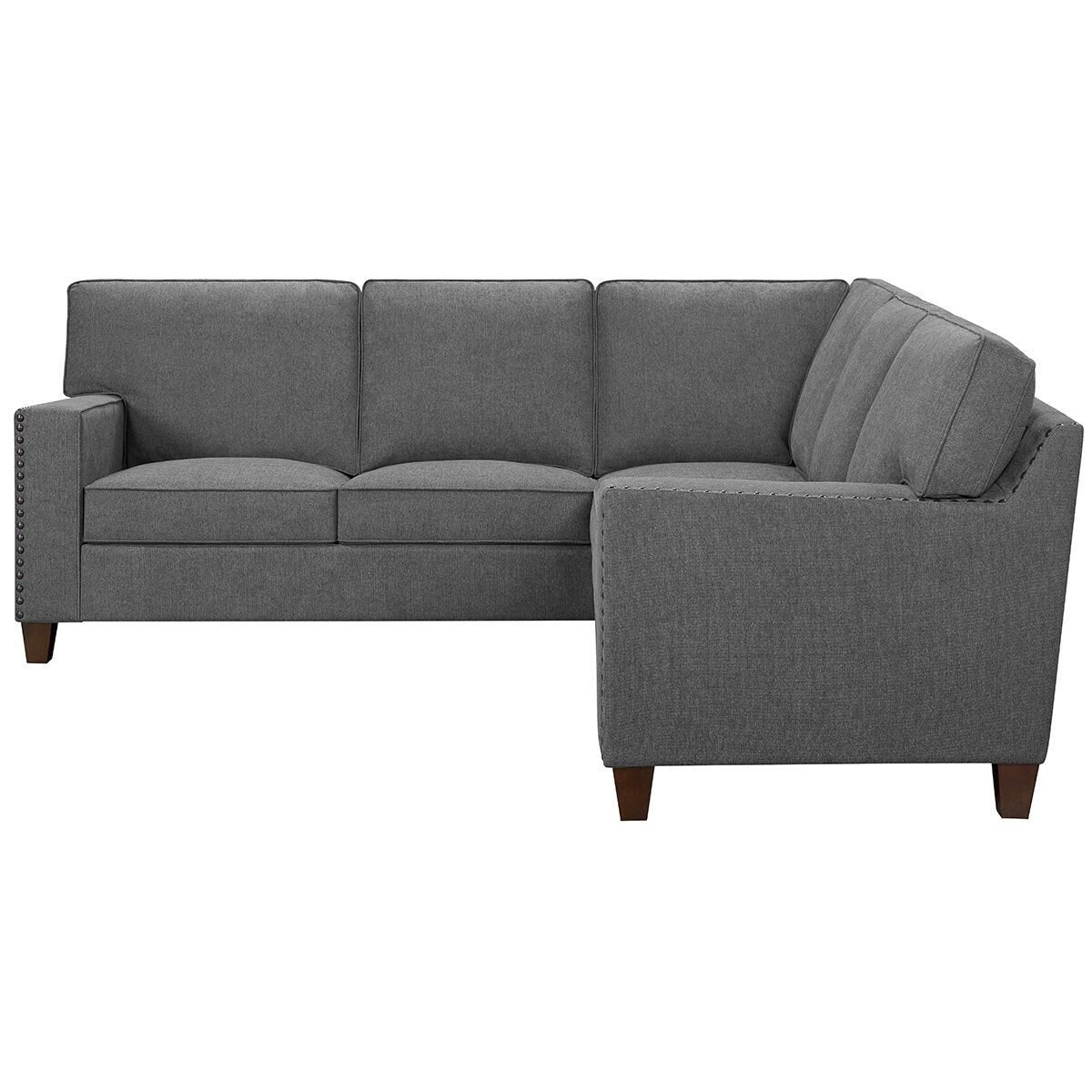 True Innovations Ellen Dark Grey Fabric Corner Sofa - Signature Retail Stores