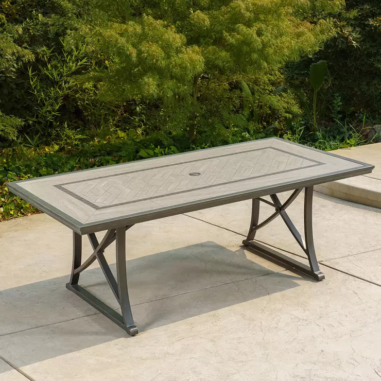 7 piece aluminum patio dining set deals