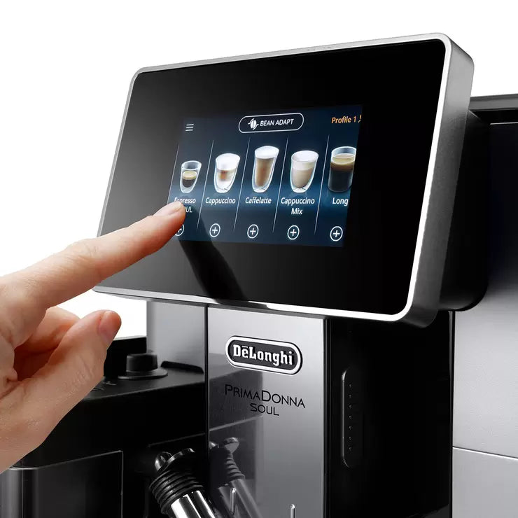 Delonghi PrimaDona Soul Bean to Cup Coffee Machine ECAM610.55.SB