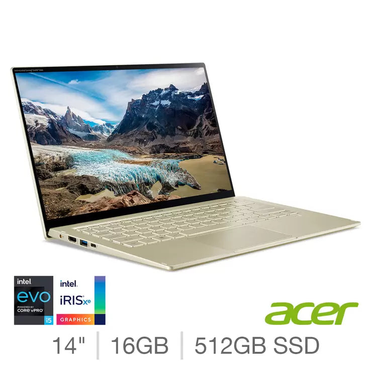 Acer Swift 5, Intel Core i5, 16GB RAM, 512GB SSD, 14 Inch, Laptop, NX.A35EK.001