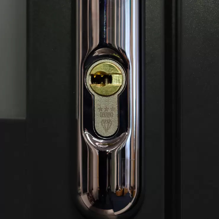 Dortech Malton Installed Aluminium Front Door with Pull Handle