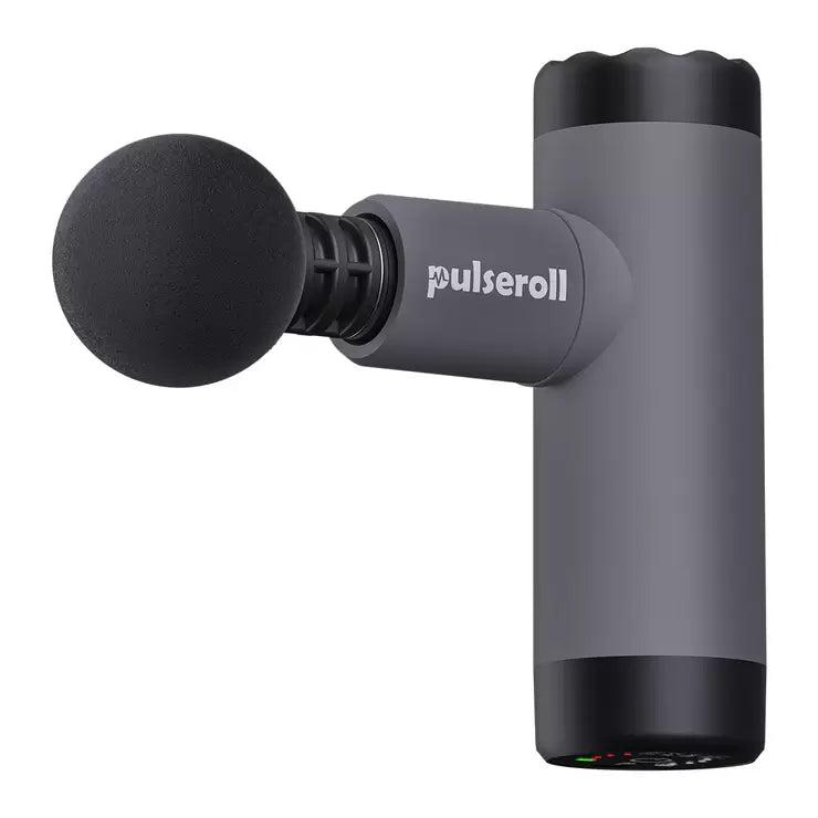 Pulseroll Mini Massage Gun with Travel Case, Grey