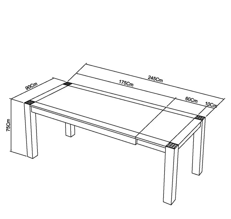 Bentley Designs Milan Dark Oak Extending Dining Table + 6 Slat Chairs, Seats 6-8