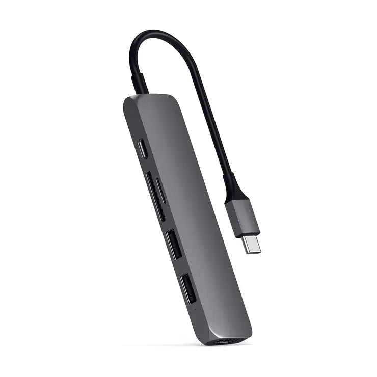 Satechi Type-C Slim Multi-Port Adapter V2 (Space Grey)