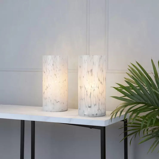 Confetti Touch Glass Table Lamps, 2 Pack
