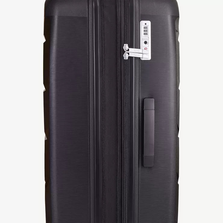 Rock Tulum 2 Piece Hardside Luggage Set in Black