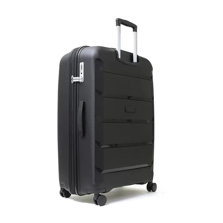 Rock Tulum 2 Piece Hardside Luggage Set in Black