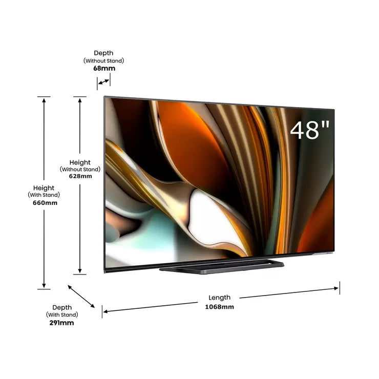 Hisense 48A85HTUK 48 Inch OLED 4K Ultra HD Smart TV