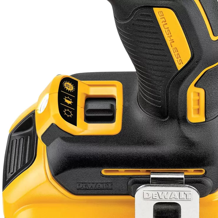 DEWALT 18V Brushless Combi Drill with Two 2.0Ah Batteries and TSTAK Carry Case