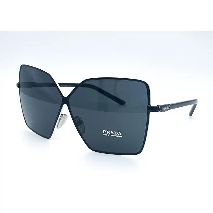 Prada Women's Black Sunglasses With Dark Grey Lenses, SPR50Y 1AB-5SO