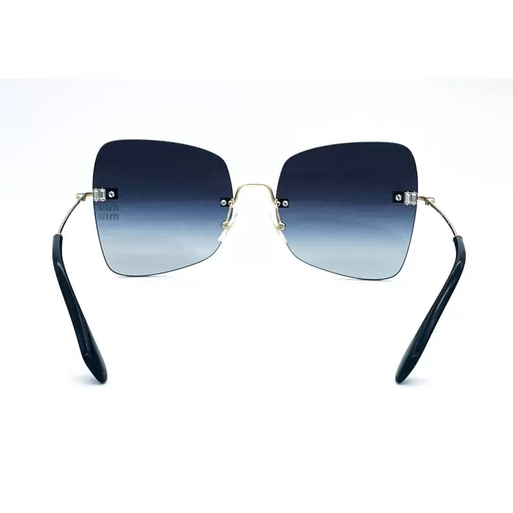 Miu Miu Women's Gold Sunglasses With Grey Lenses, SMU50W ZVN-5D1