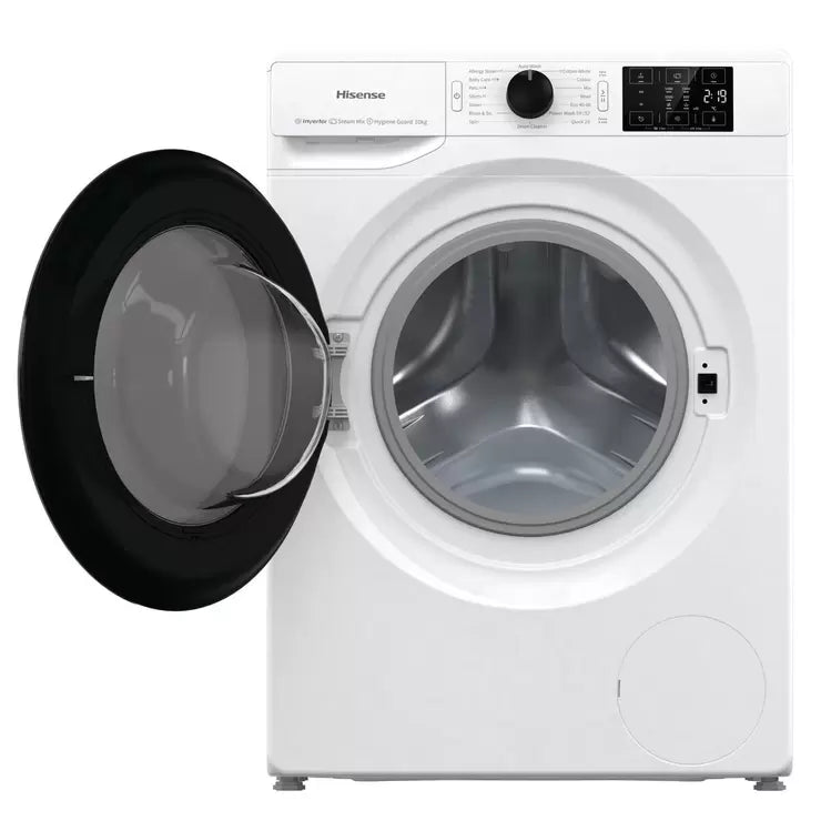 Hisense WFGE101649VM, 10kg, 1600rpm Washing Machine, A Rated in White
