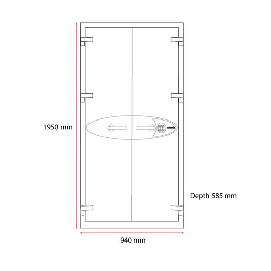 Phoenix 553 Litre Neptune HS1056E Security Safe with Electronic Lock Including Delivery and Positioning