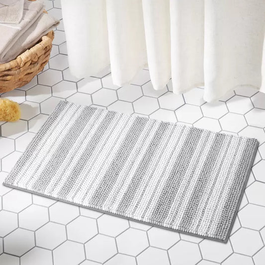 Nubby Spa Bath Mat in Grey, 56 x 91 cm