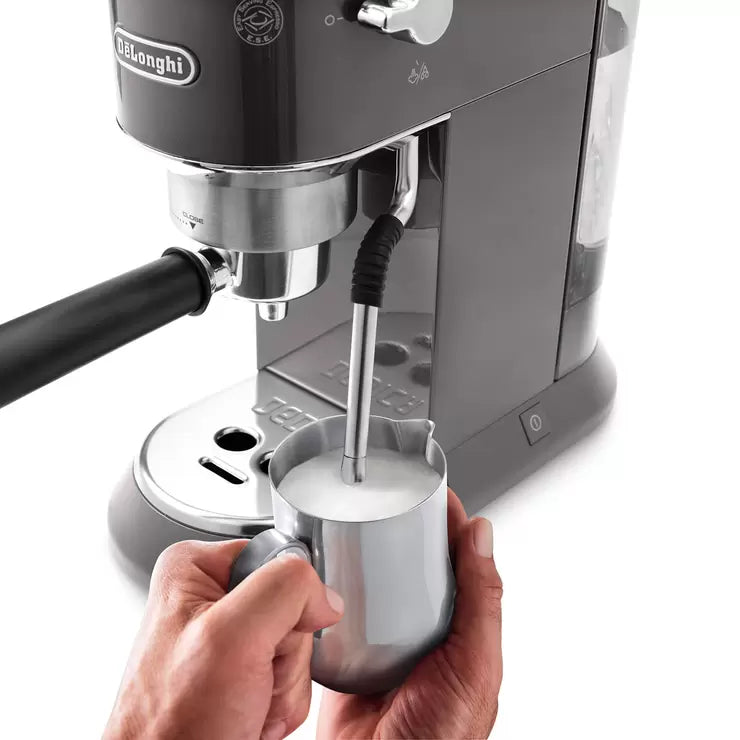 De'Longhi Dedica Arte Pump Espresso Coffee Machine in Grey, EC885.GY