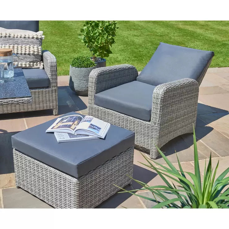 LIFE Outdoor Living Hawaii 6 Piece Patio Set with Adjustable Height Coffee Table  and Reclining Chairs
