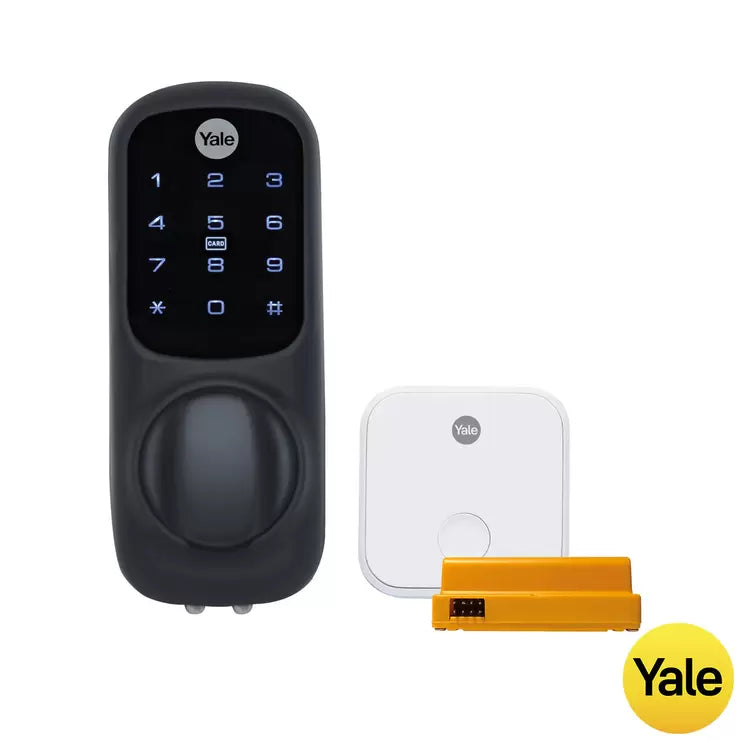 Yale Keyless Smart Lock with Connect Kit in Black