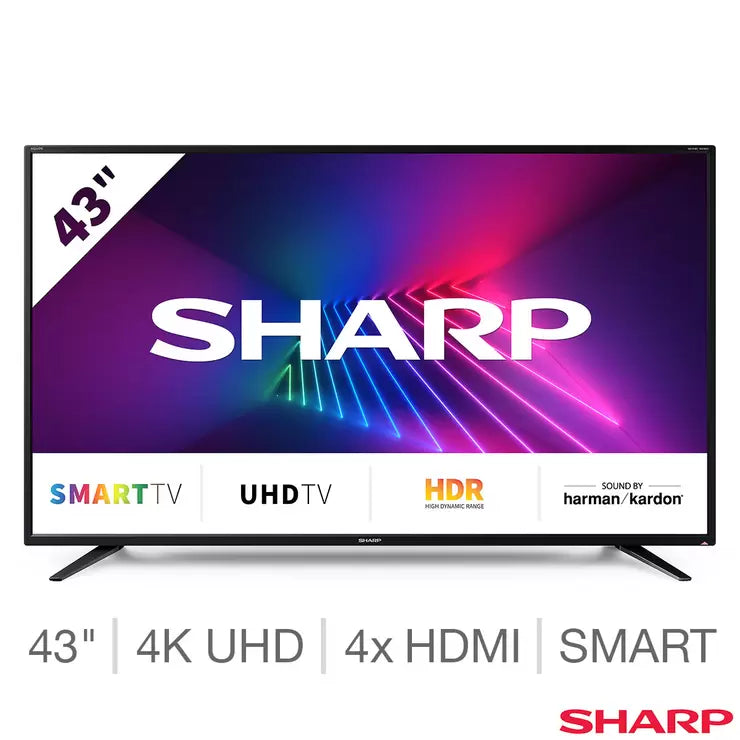 4t Store Sharp 4T-C43EH2KF2FB 43 Inch 4K Ultra HD Smart TV – Signature Retail Stores