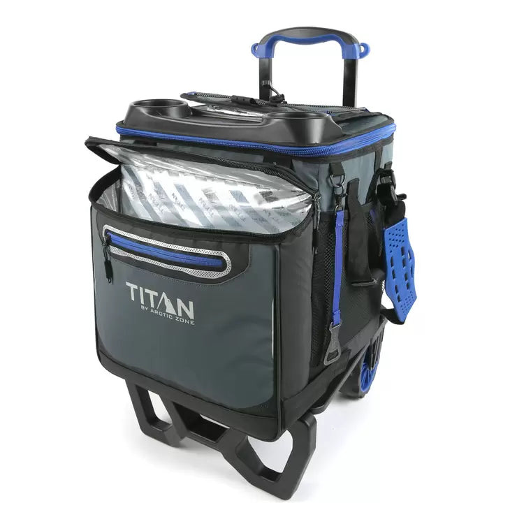 Titan 22.5 Litre (23.7 US Quart) 60 Can Cooler with All Terrain Cart