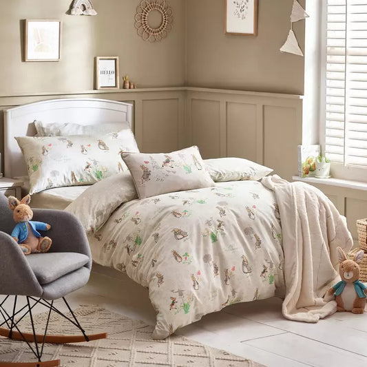 Peter Rabbit™ Classic 100% Cotton Duvet Cover & Pillowcase Set, Toddler