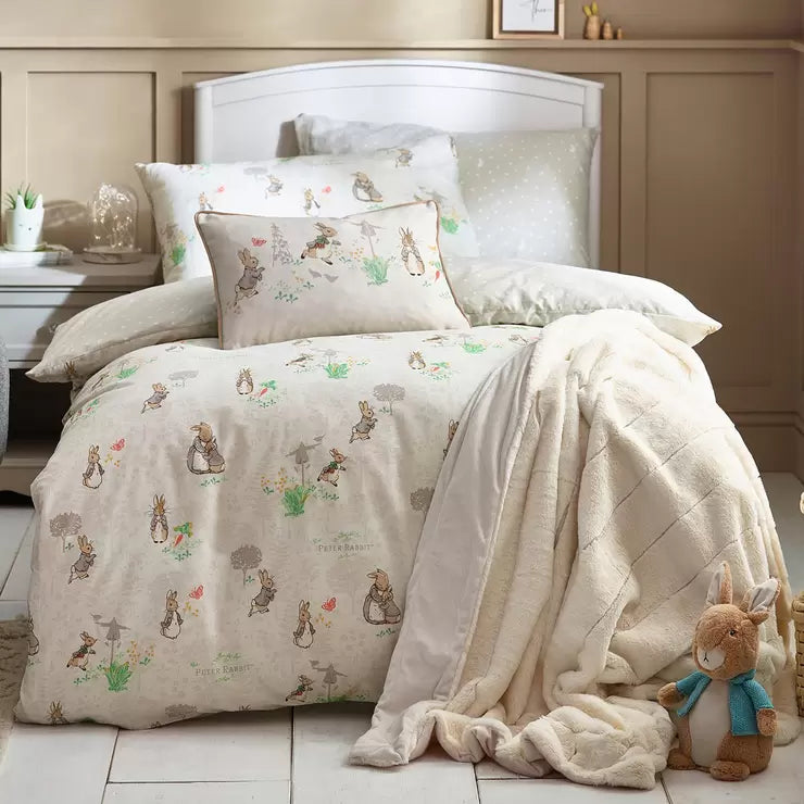 Peter Rabbit™ Classic 100% Cotton Duvet Cover & Pillowcase Set, Toddler