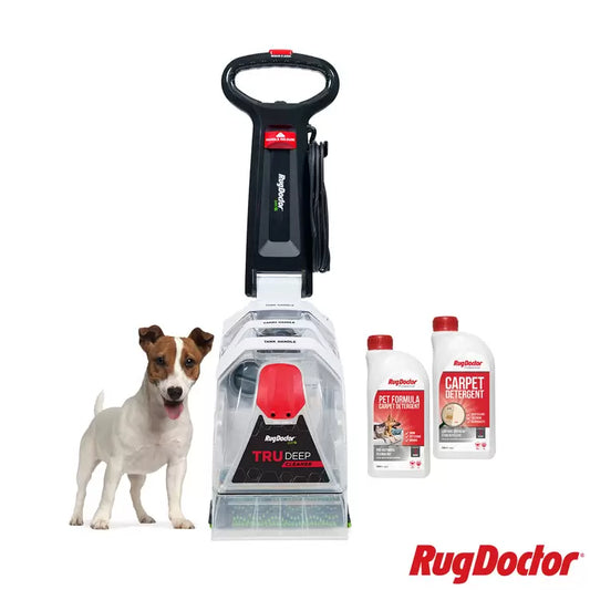 Rug Doctor TruDeep Pet Carpet Cleaner with 2 x 1 Litre Detergent