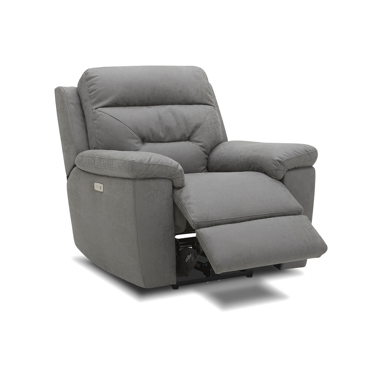 Kuka Justin Grey Fabric Power Reclining Armchair
