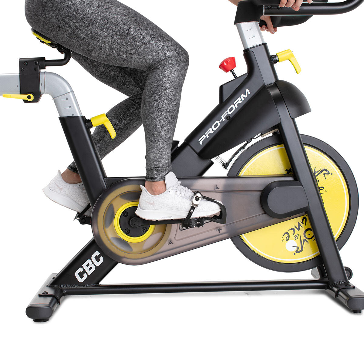 Installed ProForm Tour De France CBC Indoor Cycle with iFit Coach Subscription